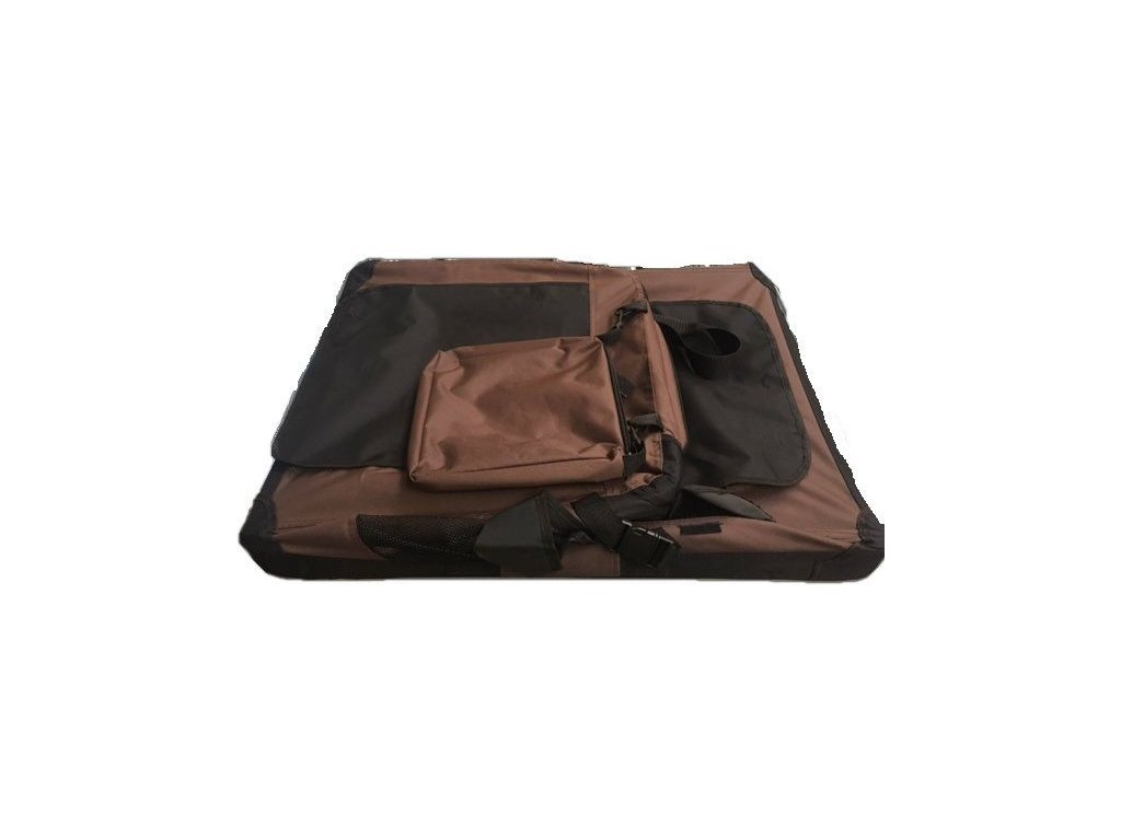 Skladací box PRAKTIC Brown s vreckami a taškou na prenos